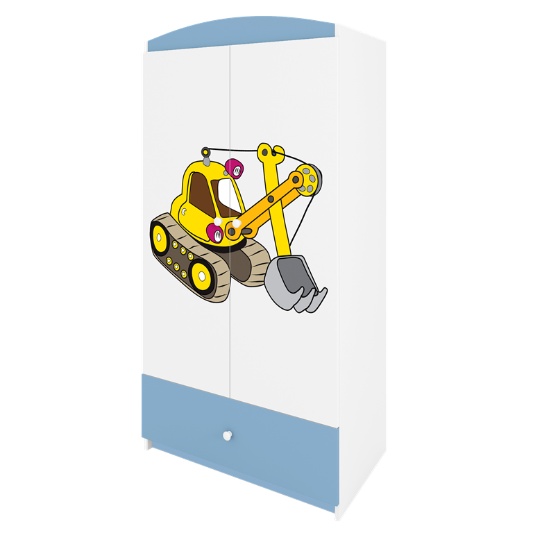 Armadio per bambini babydreams blue digger