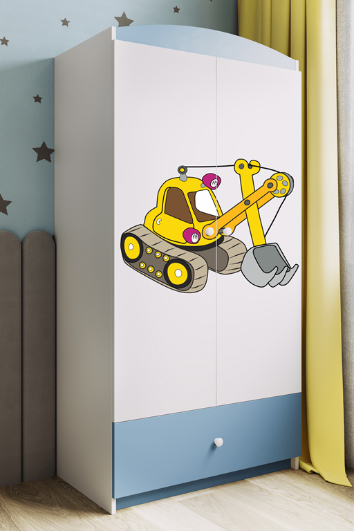 Armadio per bambini babydreams blue digger