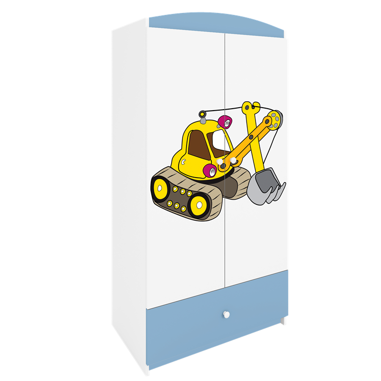Armadio per bambini babydreams blue digger