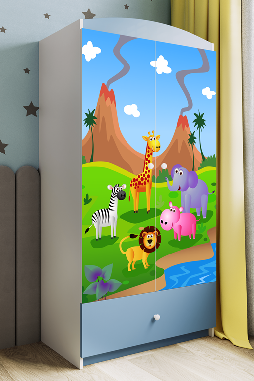 Armadio babydreams blue safari