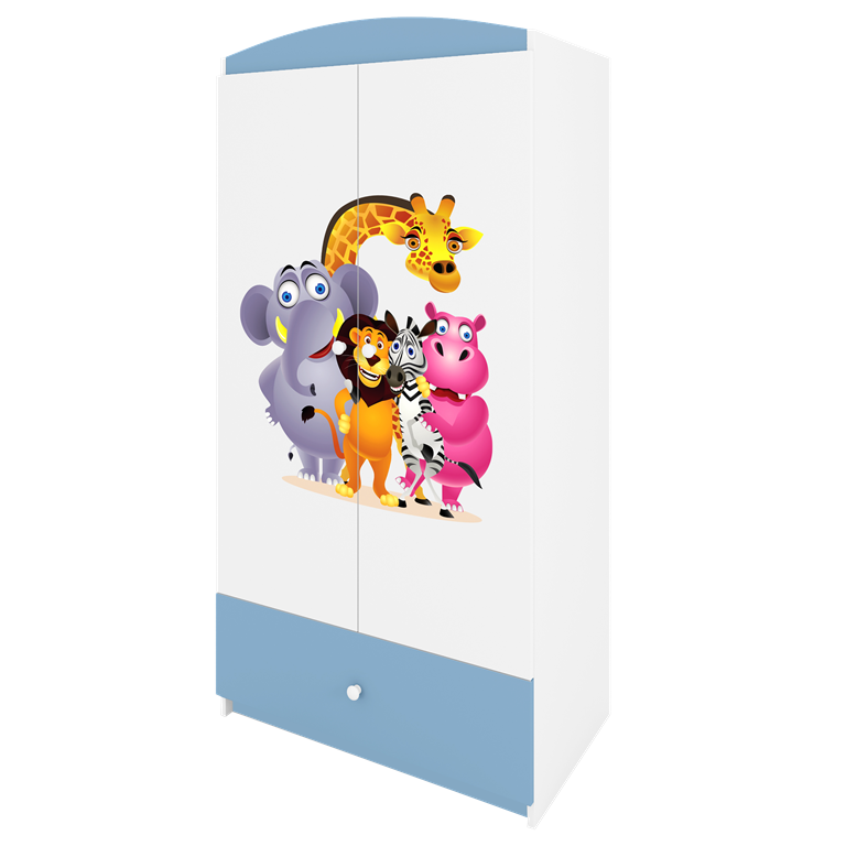 Armadio per bambini babydreams blue zoo