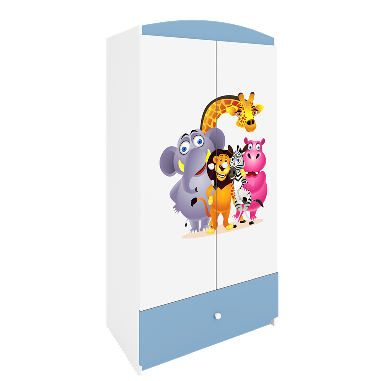 Armadio per bambini babydreams blue zoo