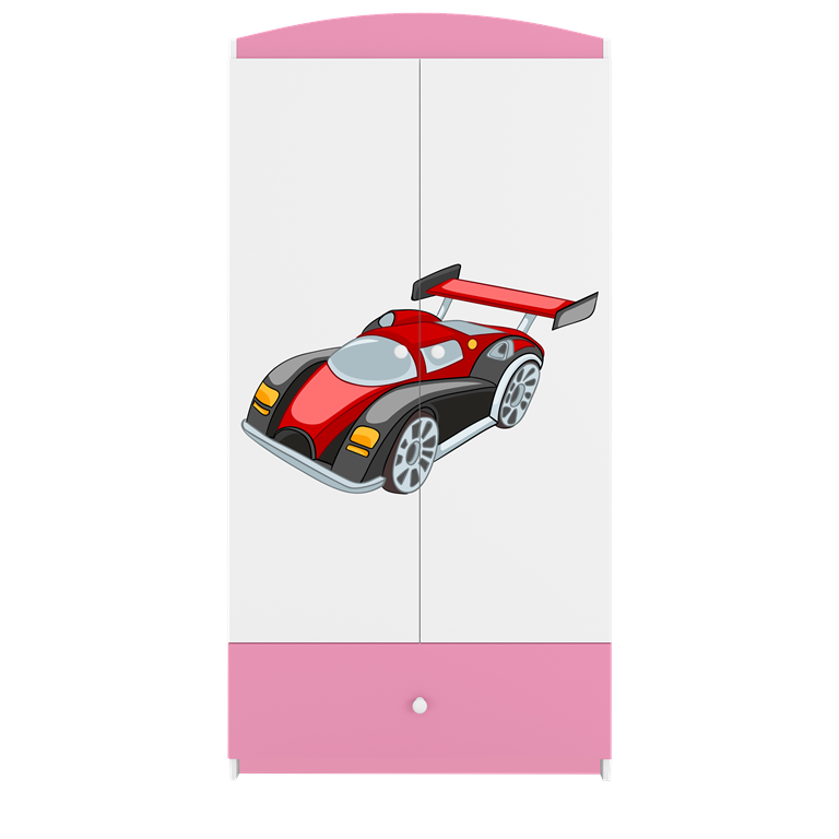 Armadio per bambini babydreams pink racing car