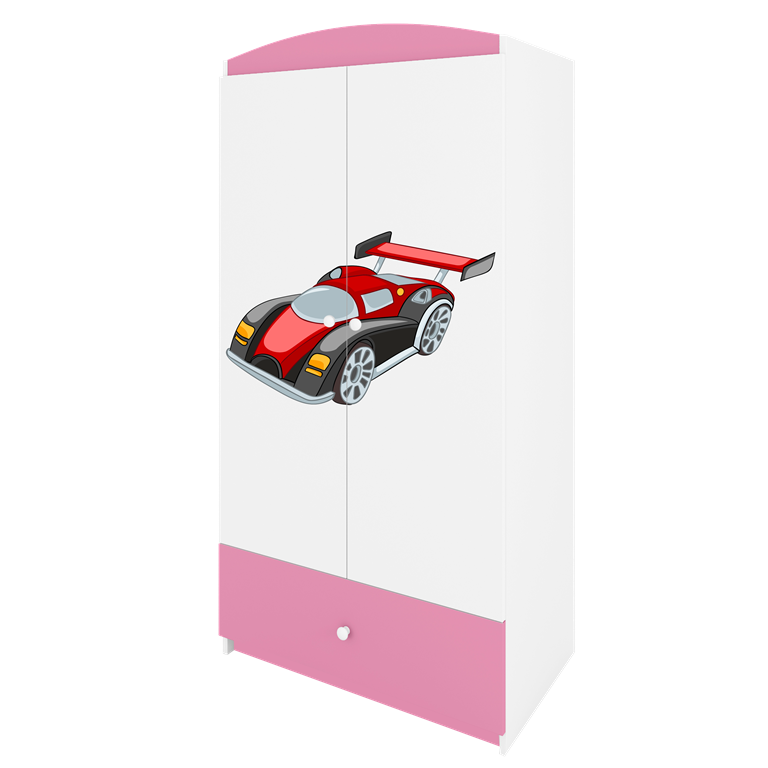 Armadio per bambini babydreams pink racing car
