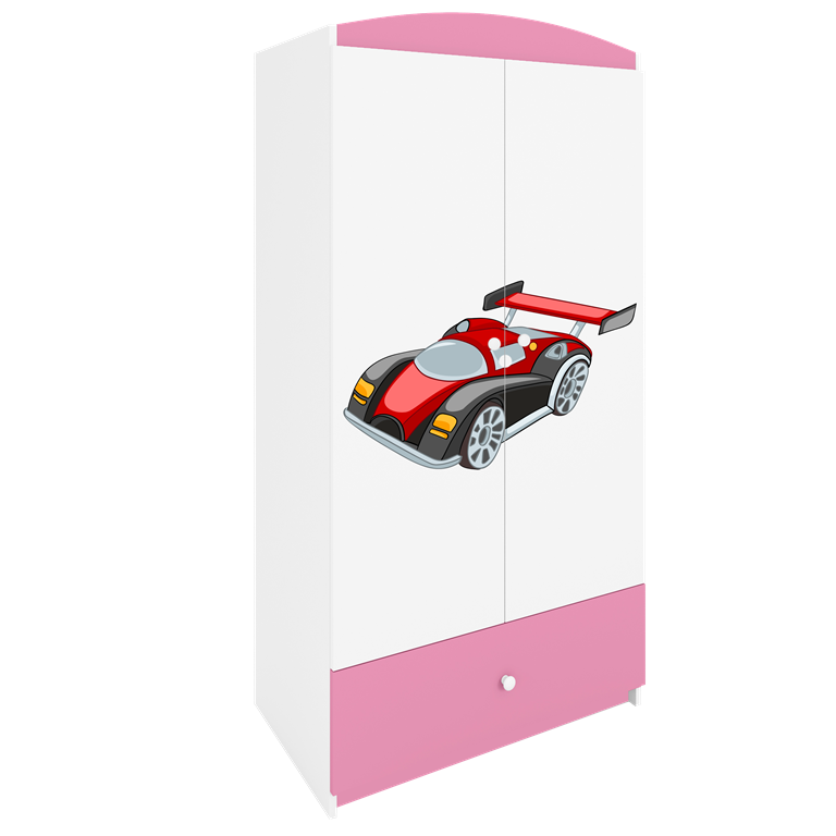 Armadio per bambini babydreams pink racing car