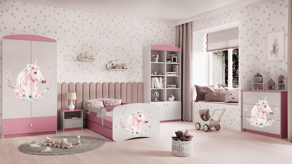 Armadio per bambini babydreams pink horse