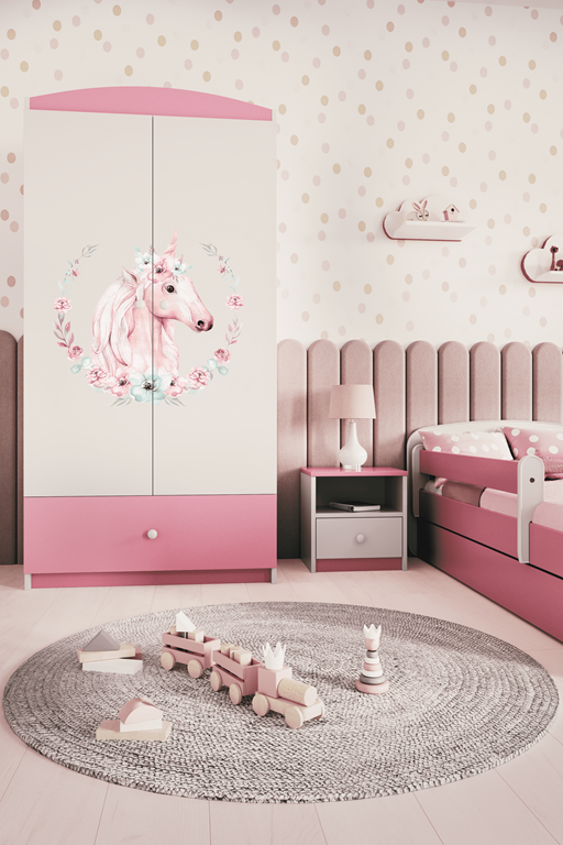 Armadio per bambini babydreams pink horse