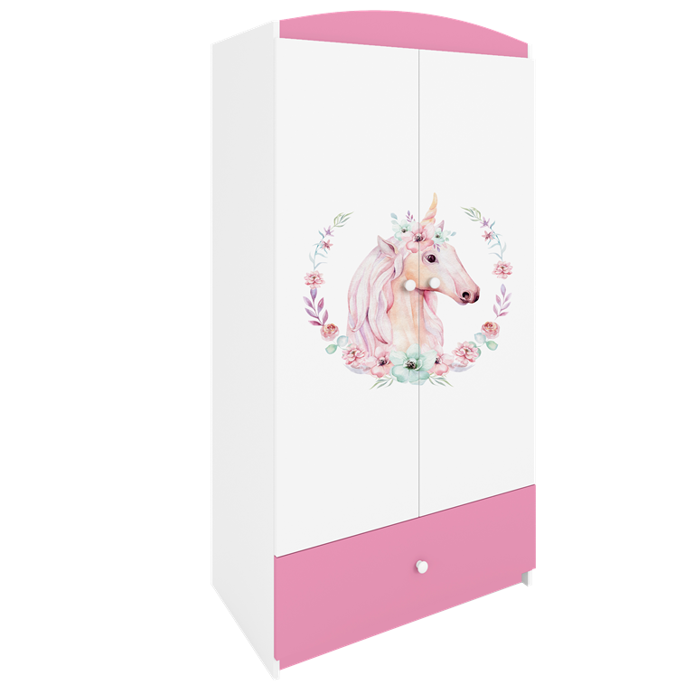 Armadio per bambini babydreams pink horse