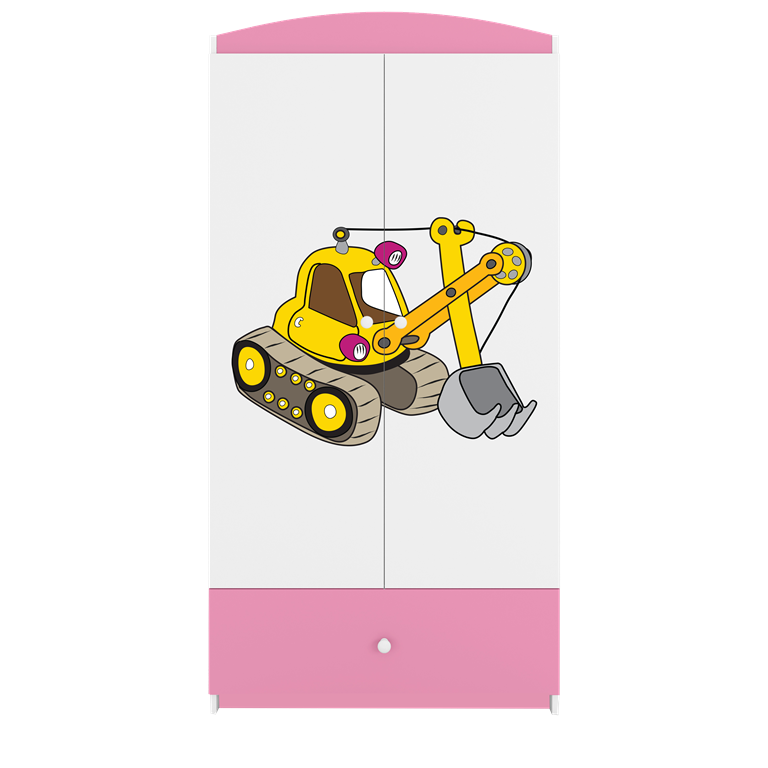 Armadio per bambini babydreams pink digger