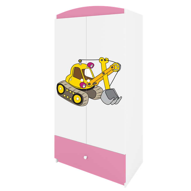 Armadio per bambini babydreams pink digger
