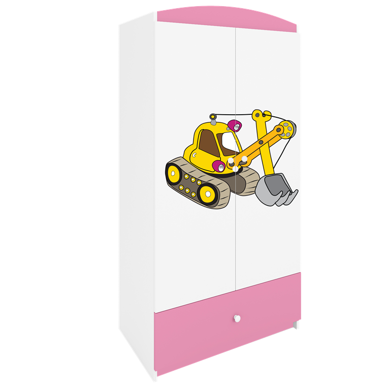 Armadio per bambini babydreams pink digger