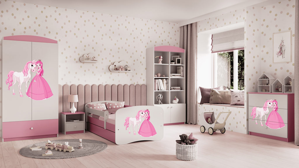 Armadio per bambini babydreams pink princess horse