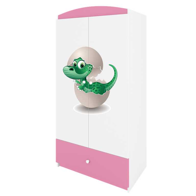 Armadio per bambini babydreams pink baby dino