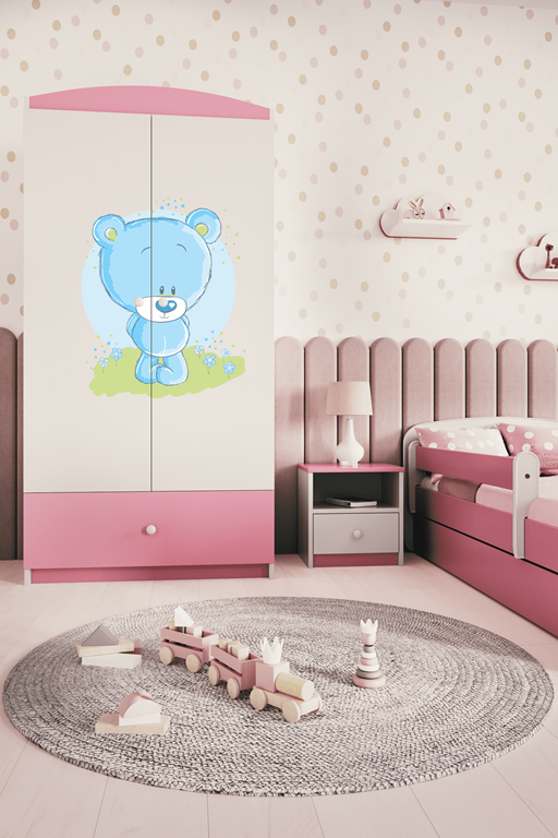 Armadio per bambini babydreams pink blue teddybear