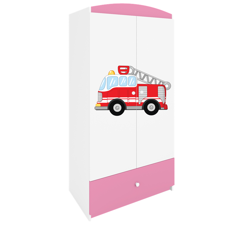 Armadio per bambini babydreams pink fire brigade