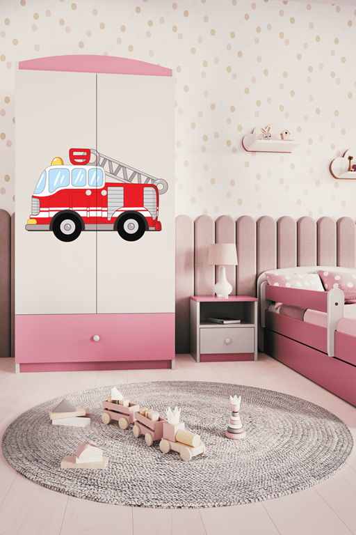 Armadio per bambini babydreams pink fire brigade