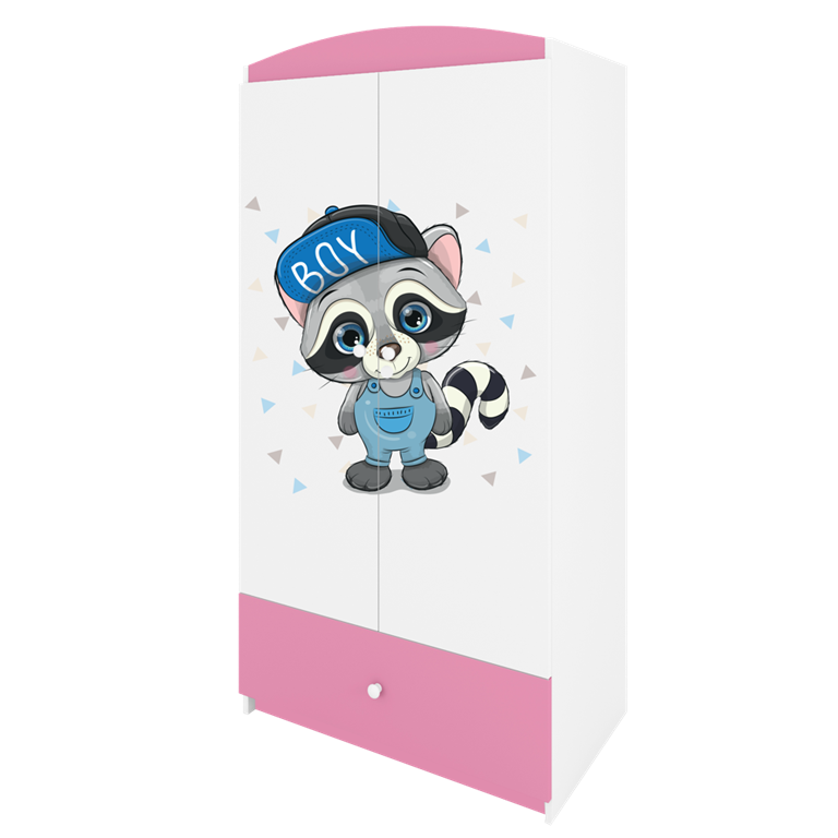 Armadio per bambini babydreams pink raccoon