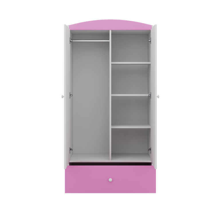 Armadio per bambini babydreams pink raccoon