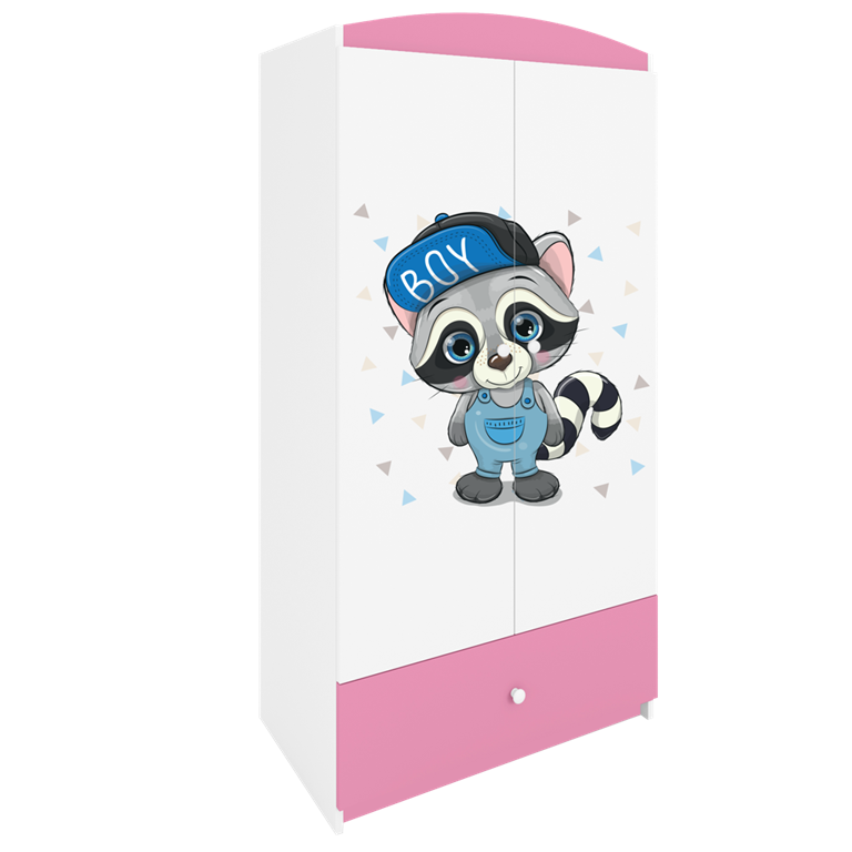 Armadio per bambini babydreams pink raccoon