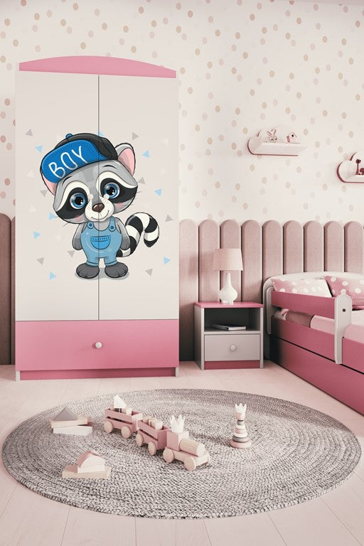 Armadio per bambini babydreams pink raccoon