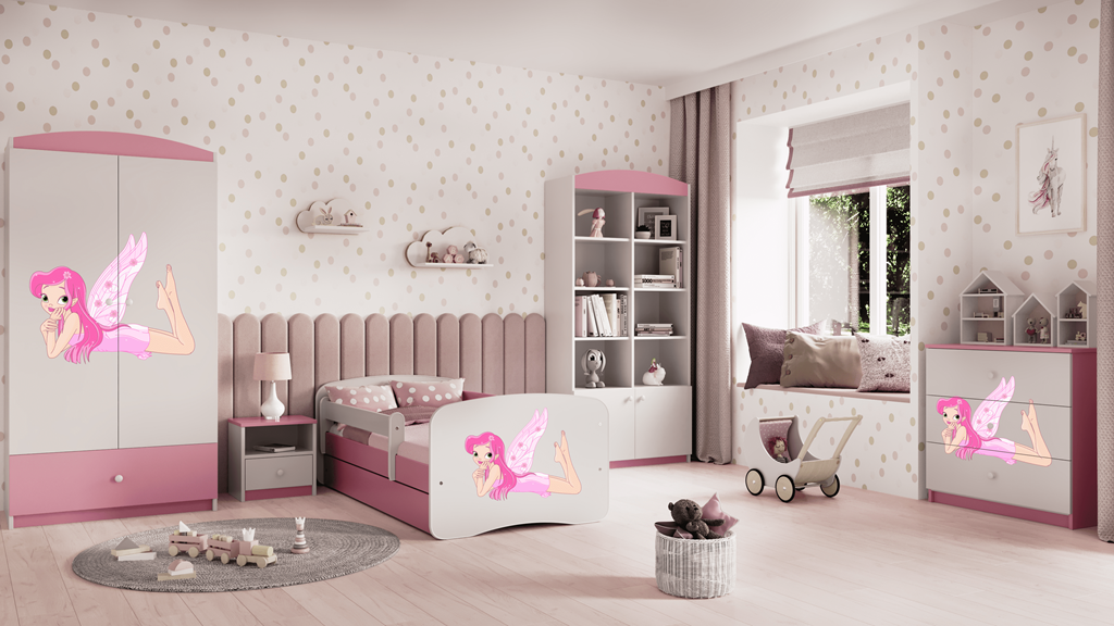Armadio per bambini babydreams pink fairy with wings