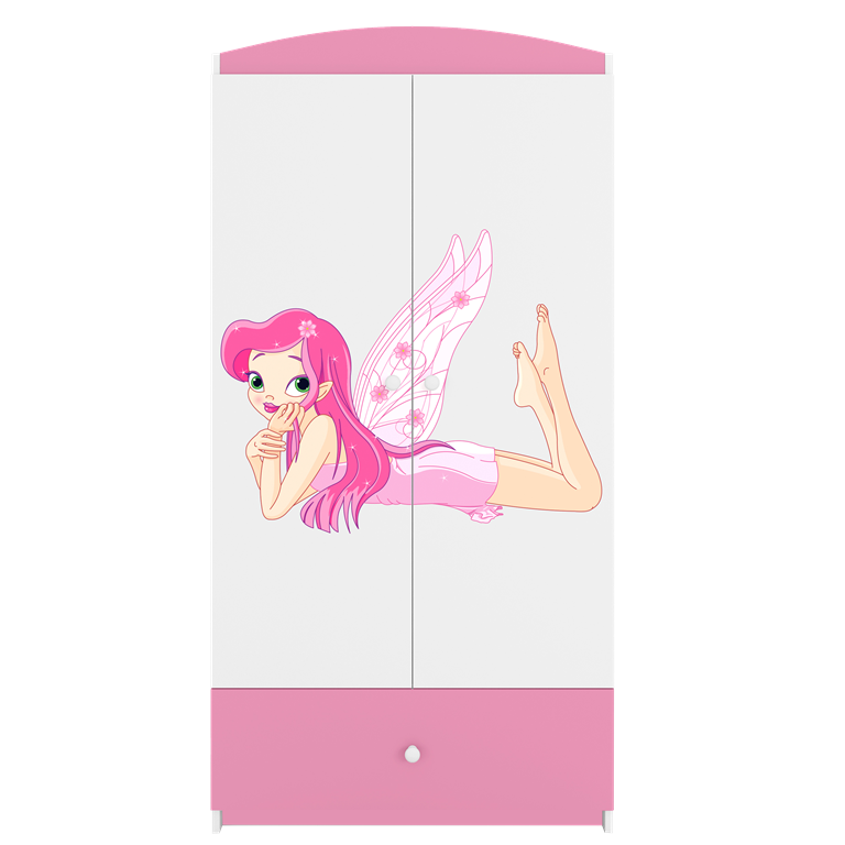 Armadio per bambini babydreams pink fairy with wings