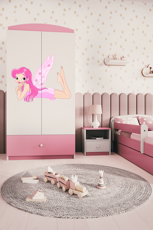 Armadio per bambini babydreams pink fairy with wings