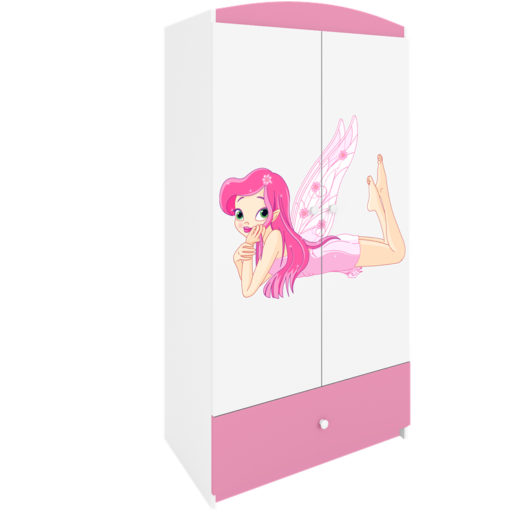 Armadio per bambini babydreams pink fairy with wings