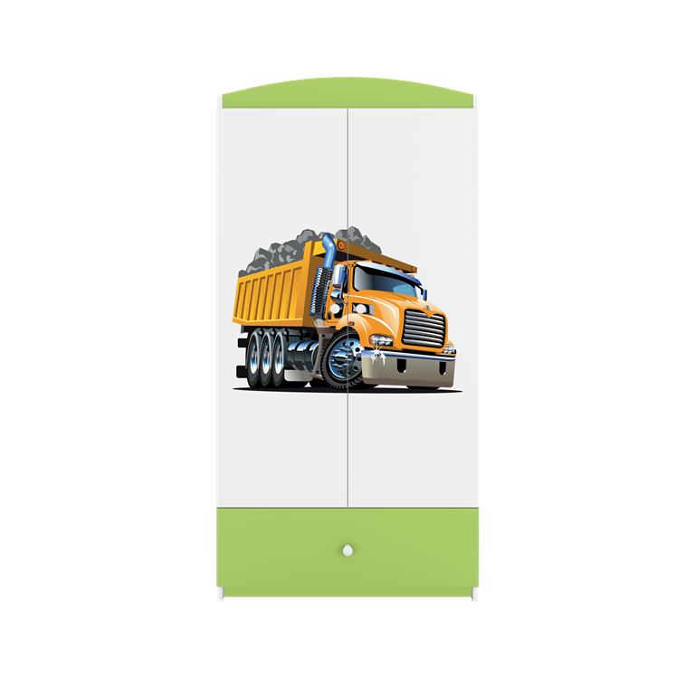 Armadio per bambini babydreams green truck