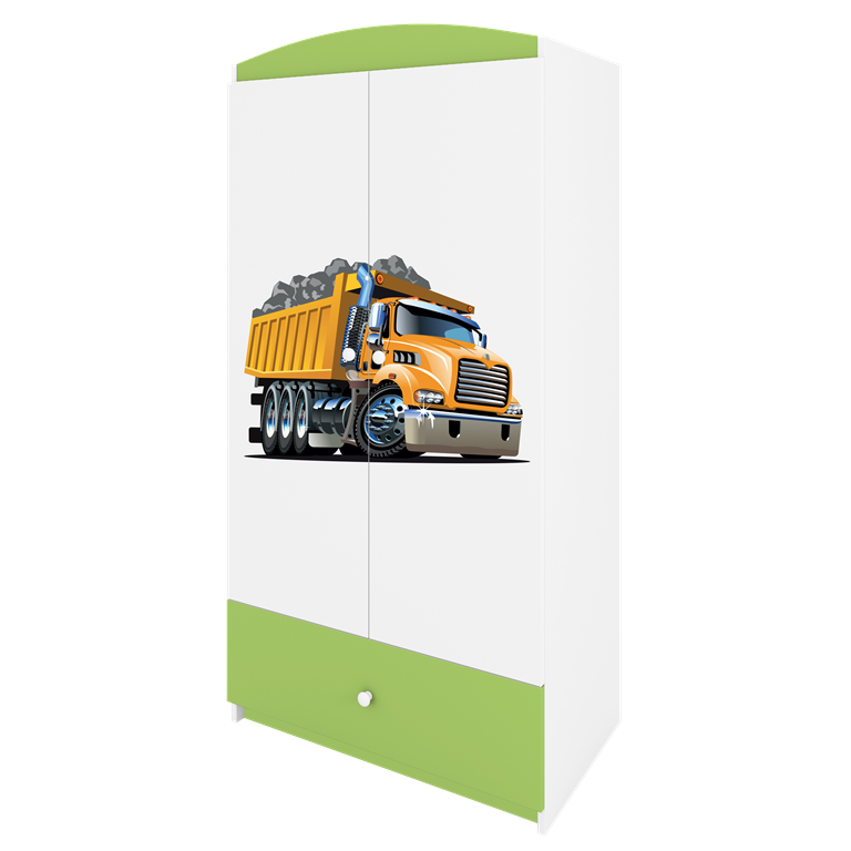 Armadio per bambini babydreams green truck