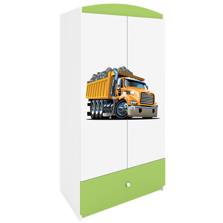 Armadio per bambini babydreams green truck