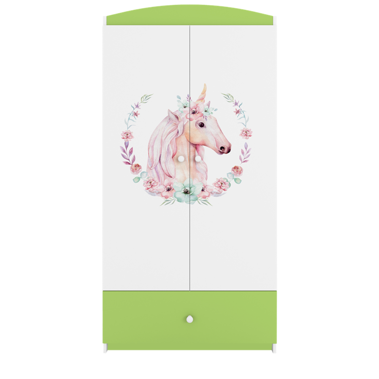 Armadio per bambini babydreams green horse
