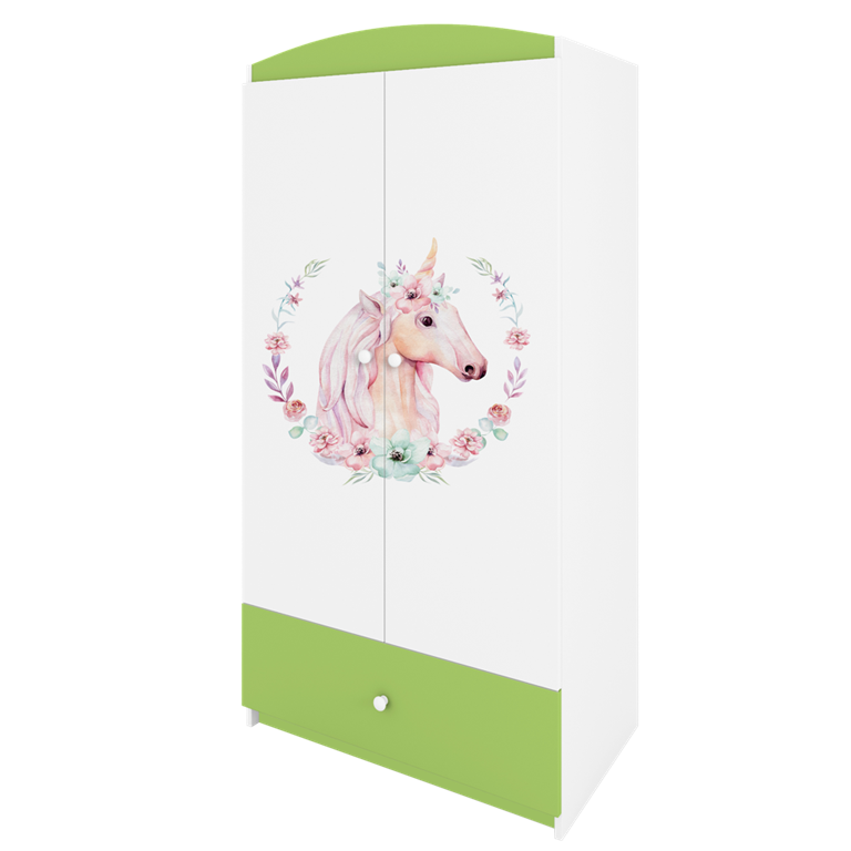 Armadio per bambini babydreams green horse