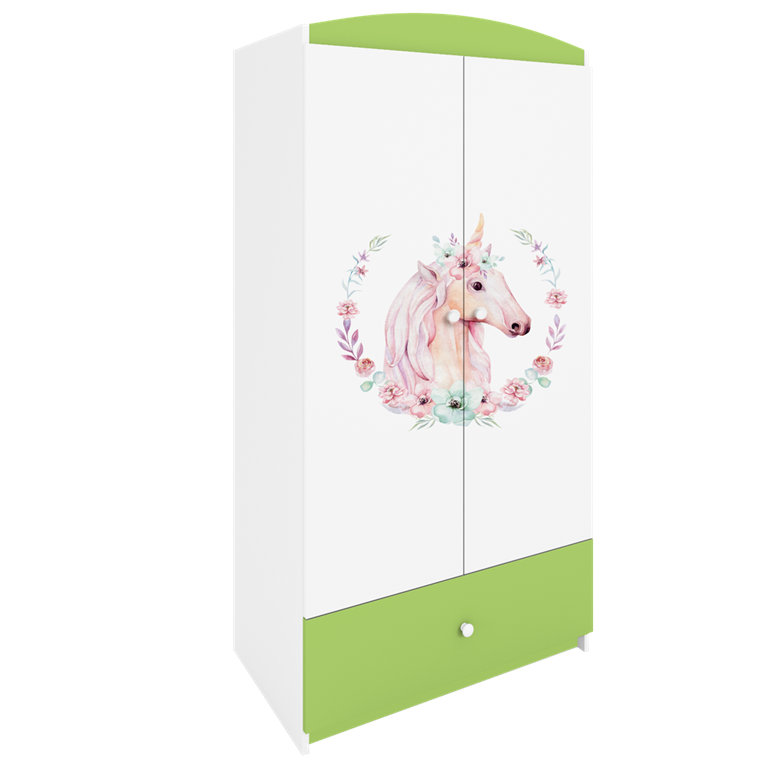 Armadio per bambini babydreams green horse