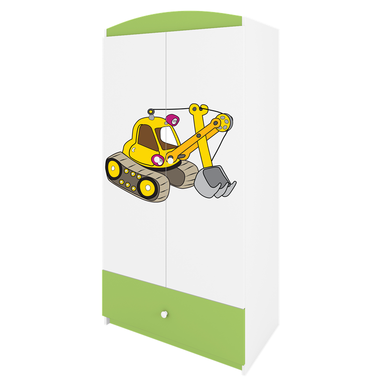 Armadio per bambini babydreams green digger
