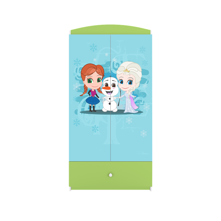 Armadio per bambini babydreams green frozen land