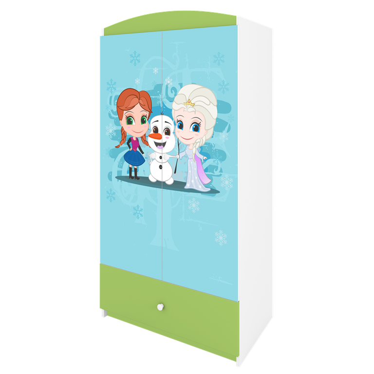 Armadio per bambini babydreams green frozen land