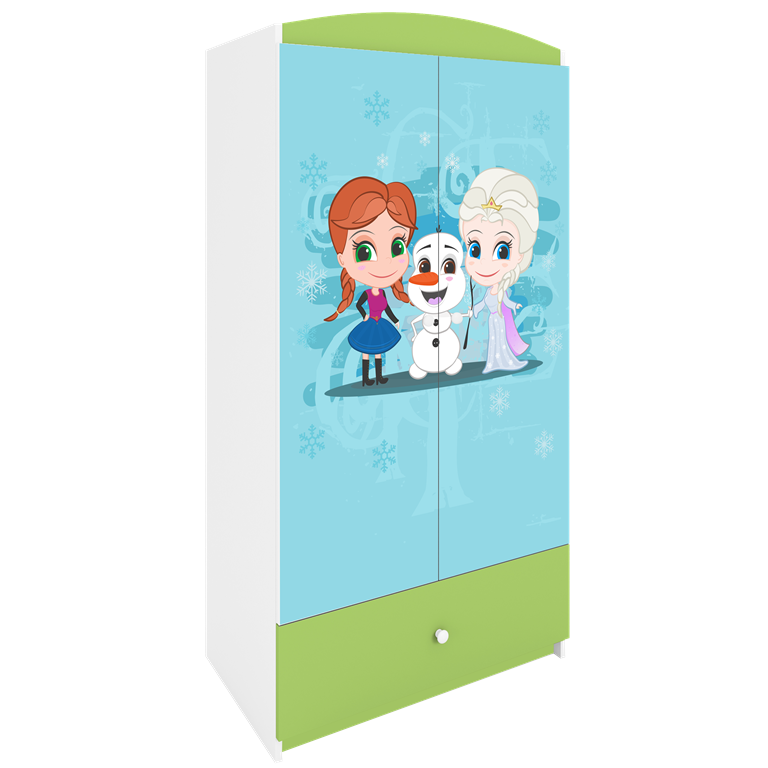 Armadio per bambini babydreams green frozen land