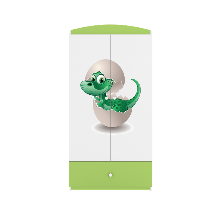 Armadio per bambini babydreams green baby dino