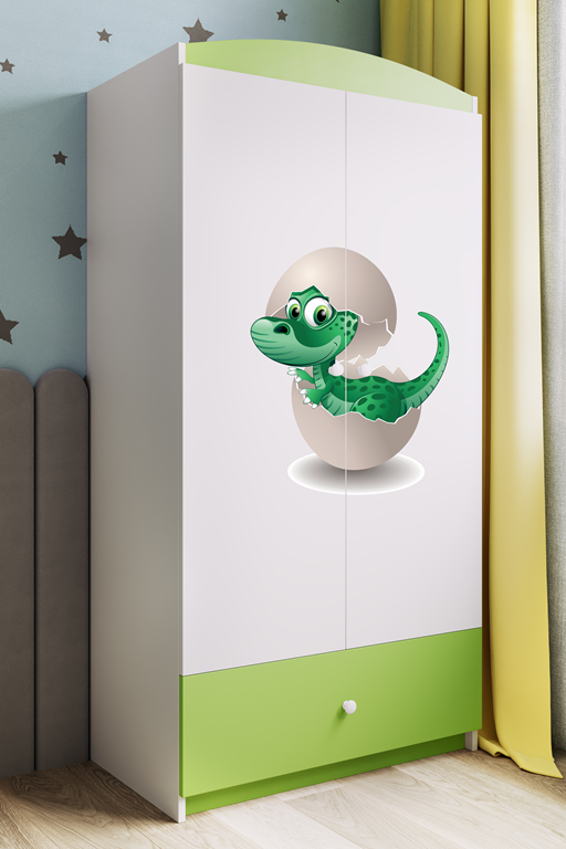 Armadio per bambini babydreams green baby dino