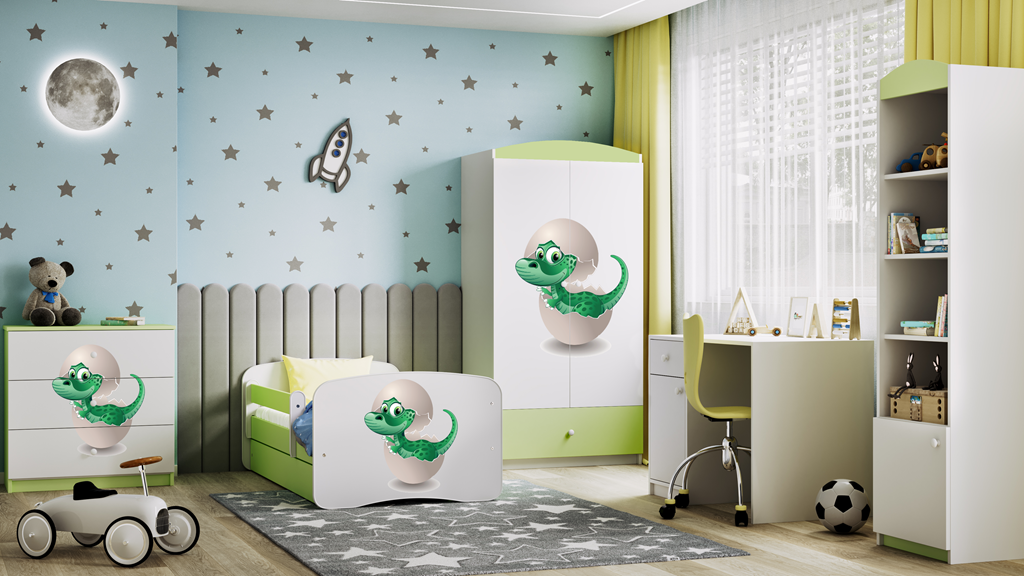Armadio per bambini babydreams green baby dino