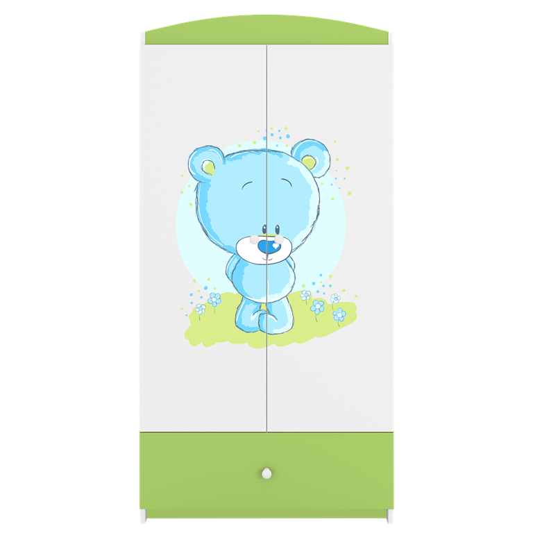 Armadio per bambini babydreams green blue teddybear