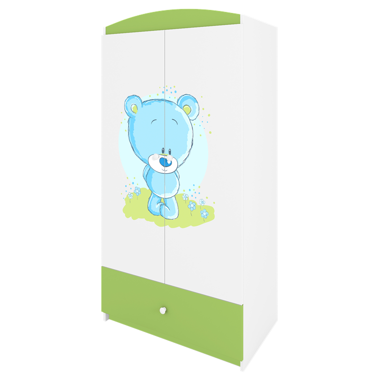 Armadio per bambini babydreams green blue teddybear