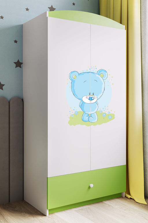 Armadio per bambini babydreams green blue teddybear