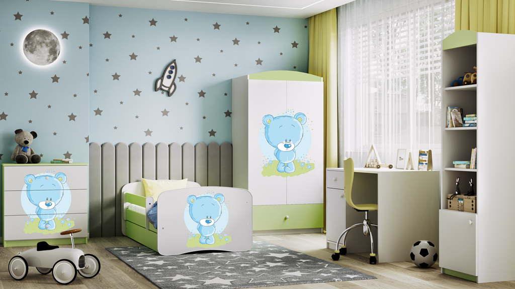 Armadio per bambini babydreams green blue teddybear