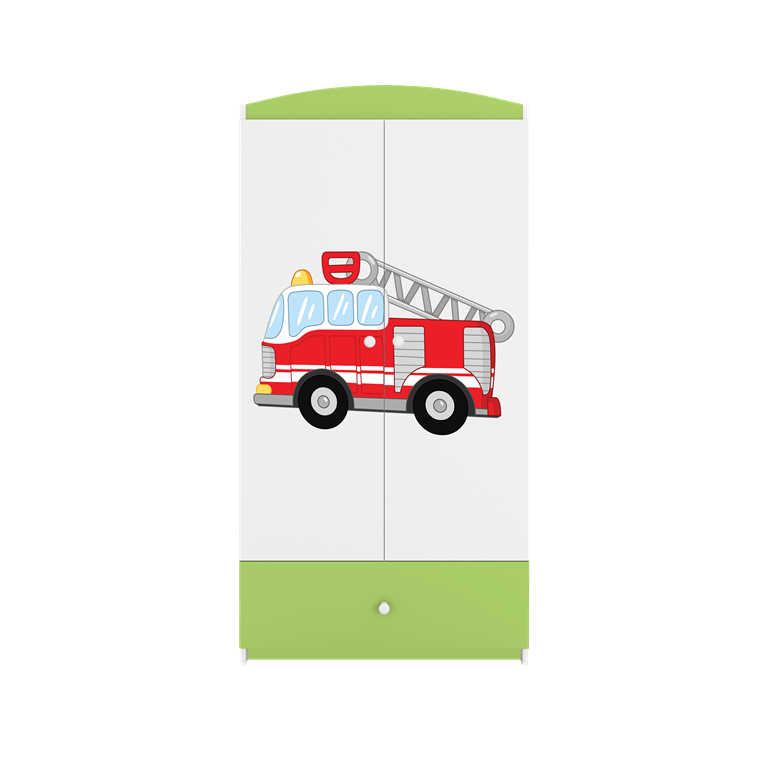 Armadio per bambini babydreams green fire brigade
