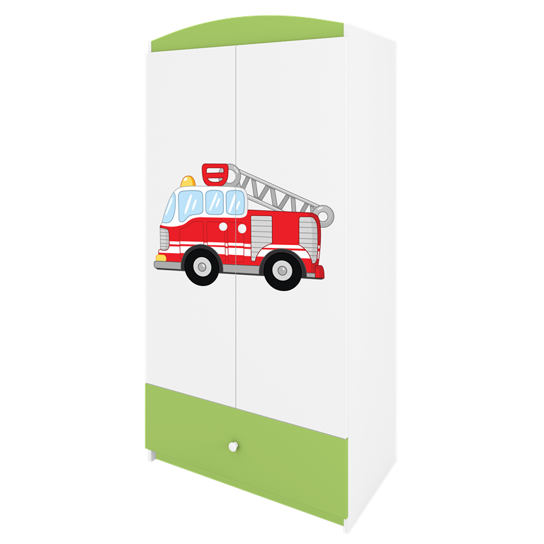 Armadio per bambini babydreams green fire brigade