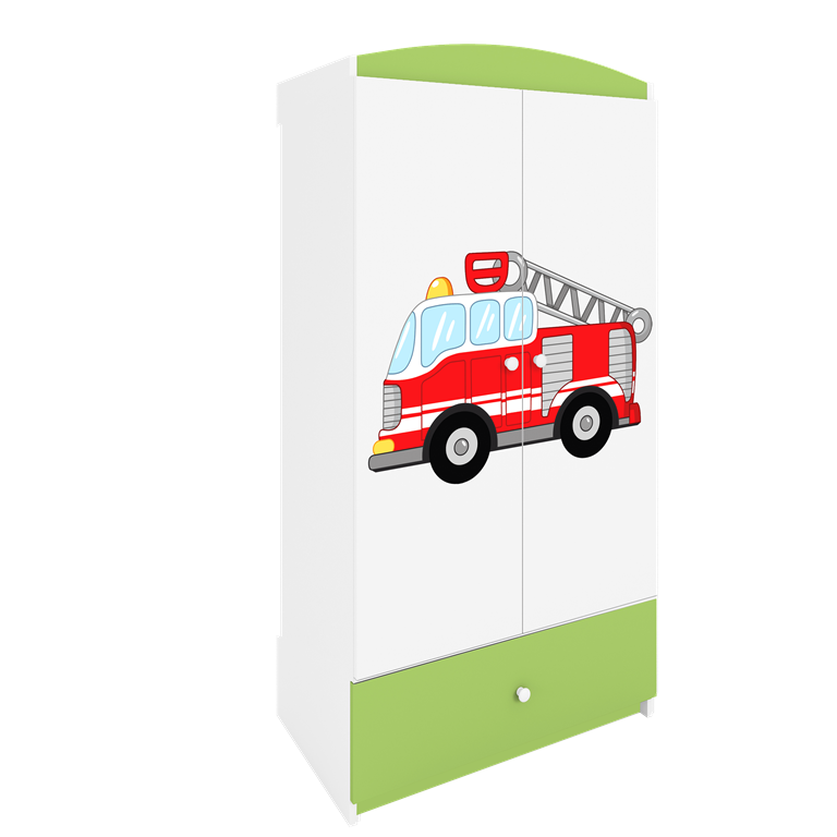Armadio per bambini babydreams green fire brigade
