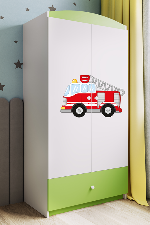 Armadio per bambini babydreams green fire brigade