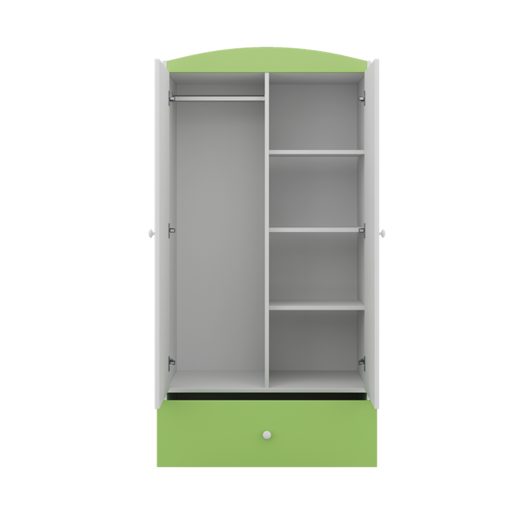Armadio per bambini babydreams green raccoon